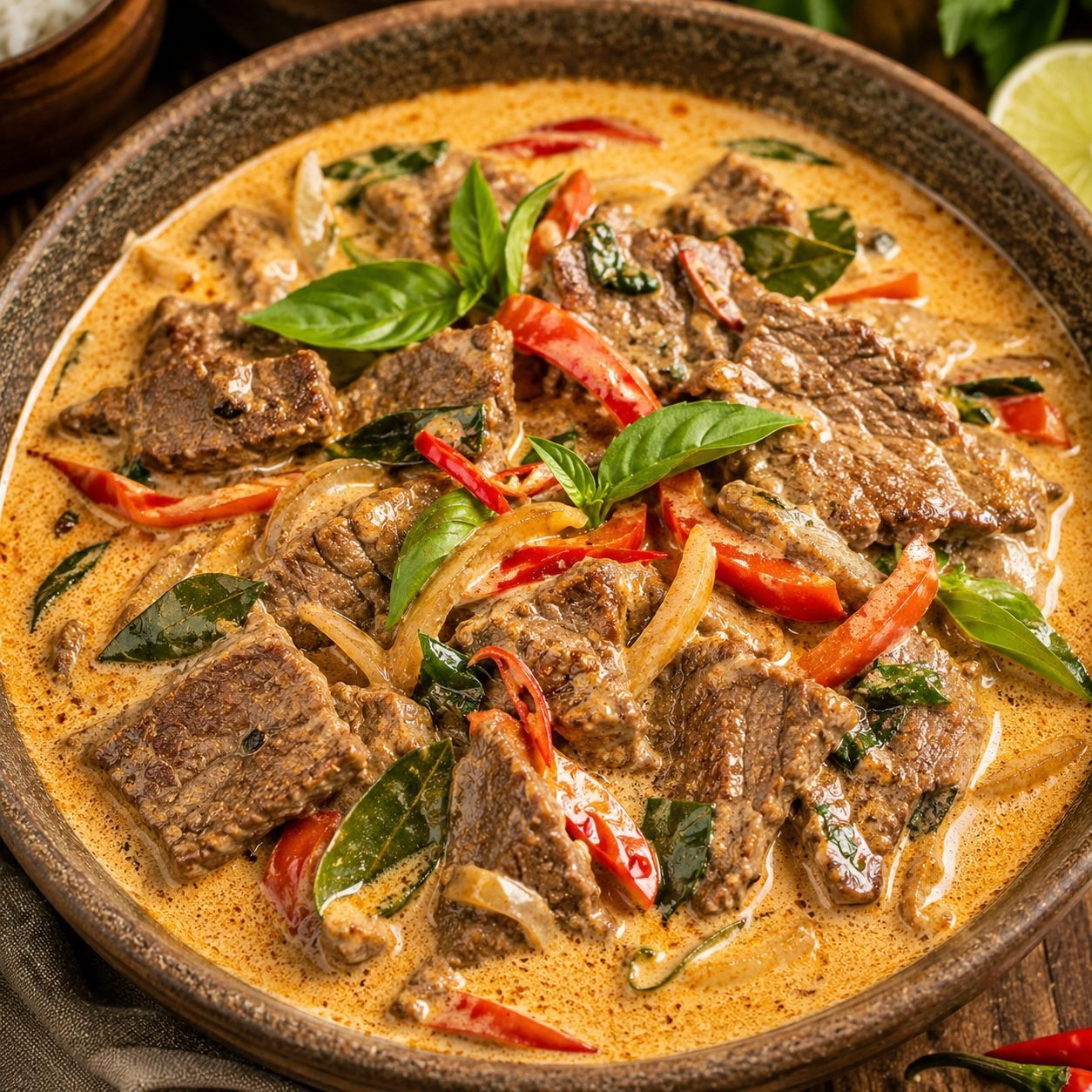 Thai Coconut Beef Recipe | Creamy Thai Beef Coconut Curry
