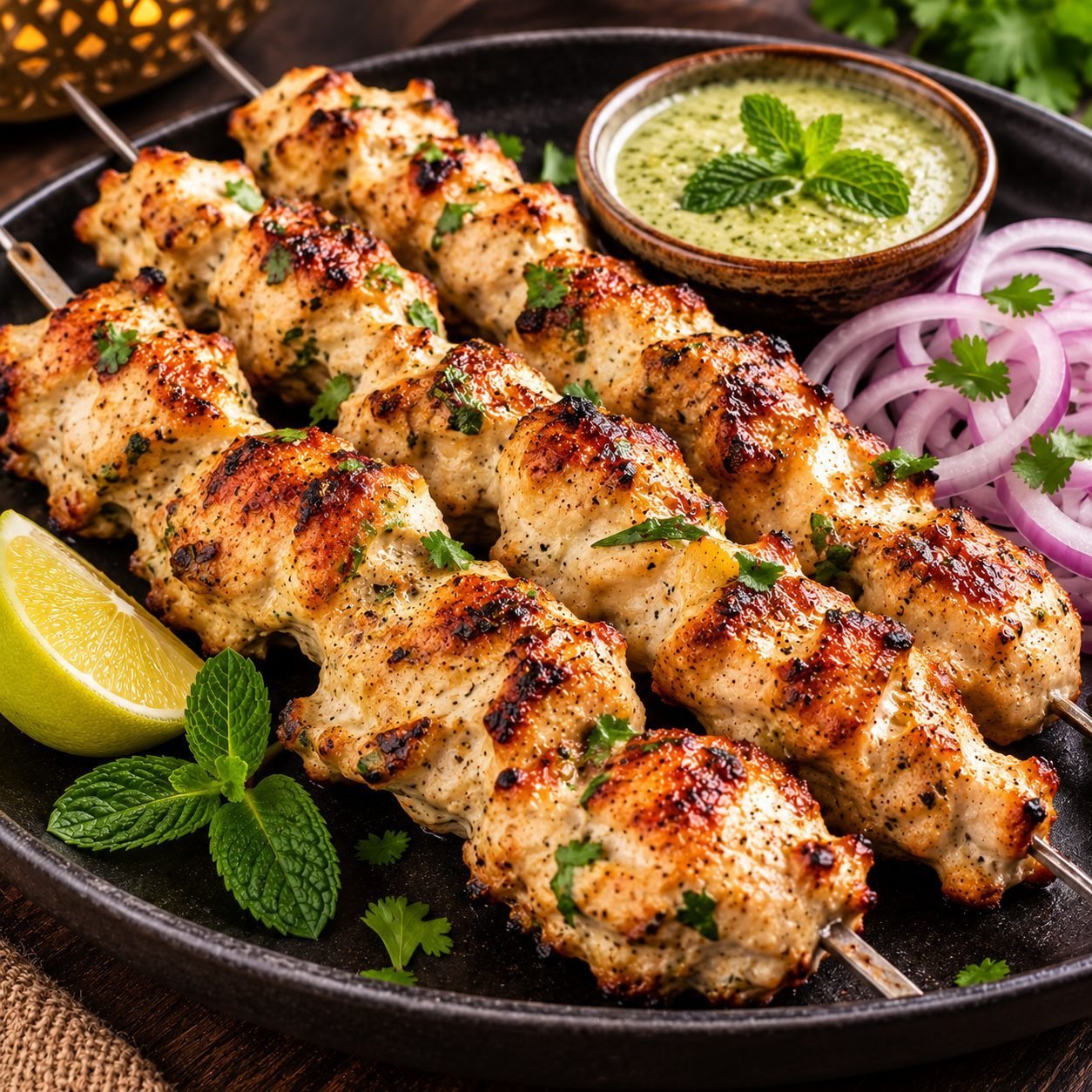 Authentic Indian Malai Kebab Recipe | Creamy Chicken Malai Kabab
