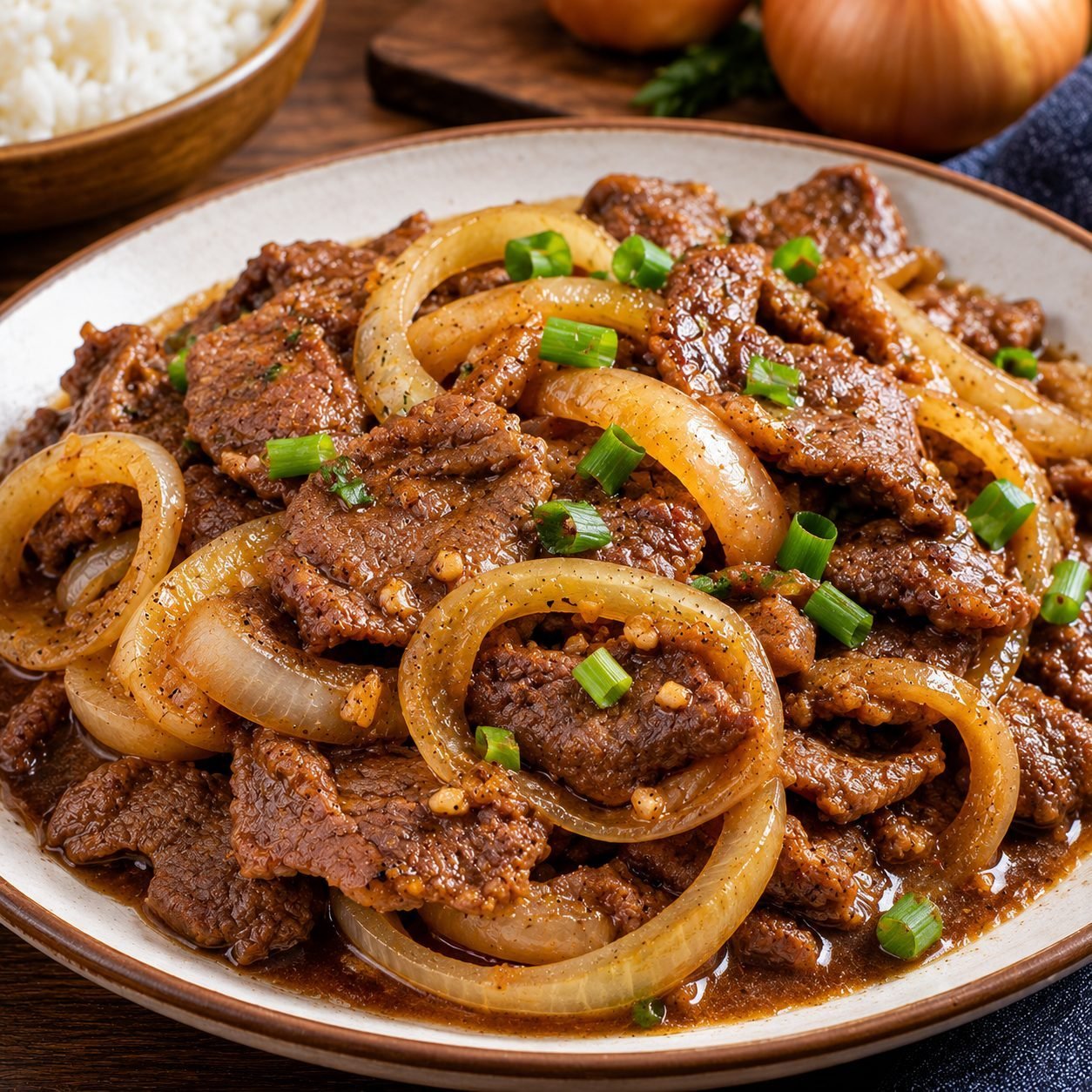 Authentic Filipino Bistek Tagalog Recipe | Classic Filipino Beef Steak