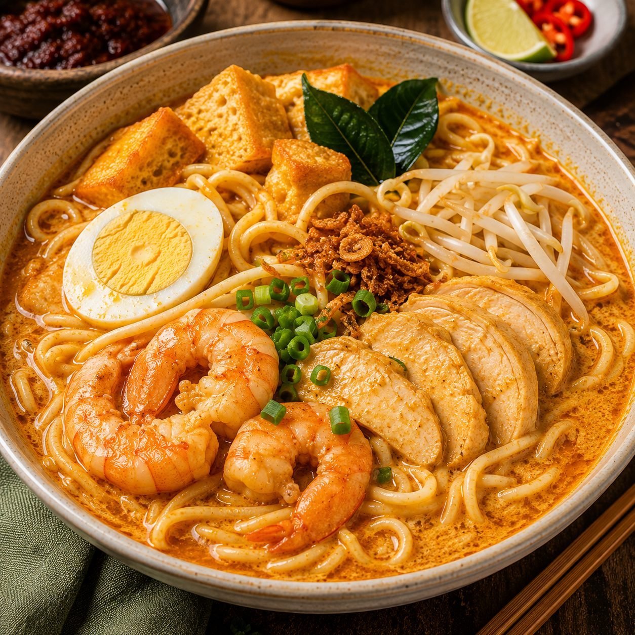 Singapore Curry Noodles Recipe | Classic Singapore-Style Curry Vermicelli
