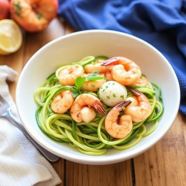 Shrimp & Zucchini Noodles