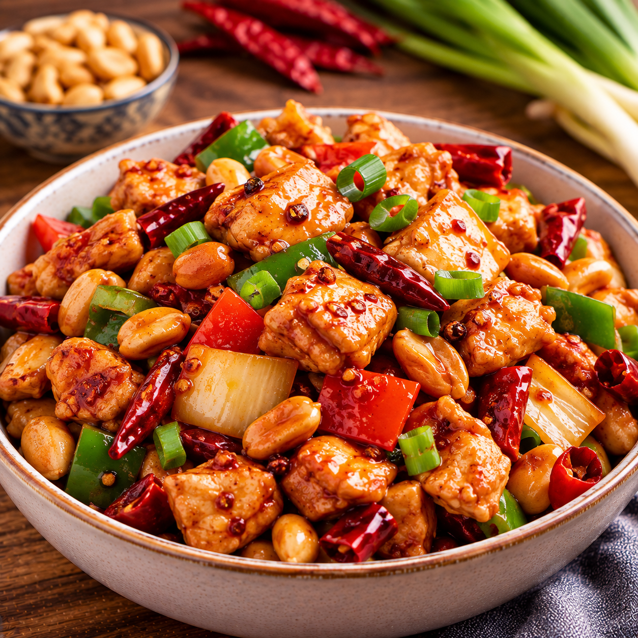 Chinese Kung Pao Chicken |  Authentic Sichuan Stir-Fry Recipe