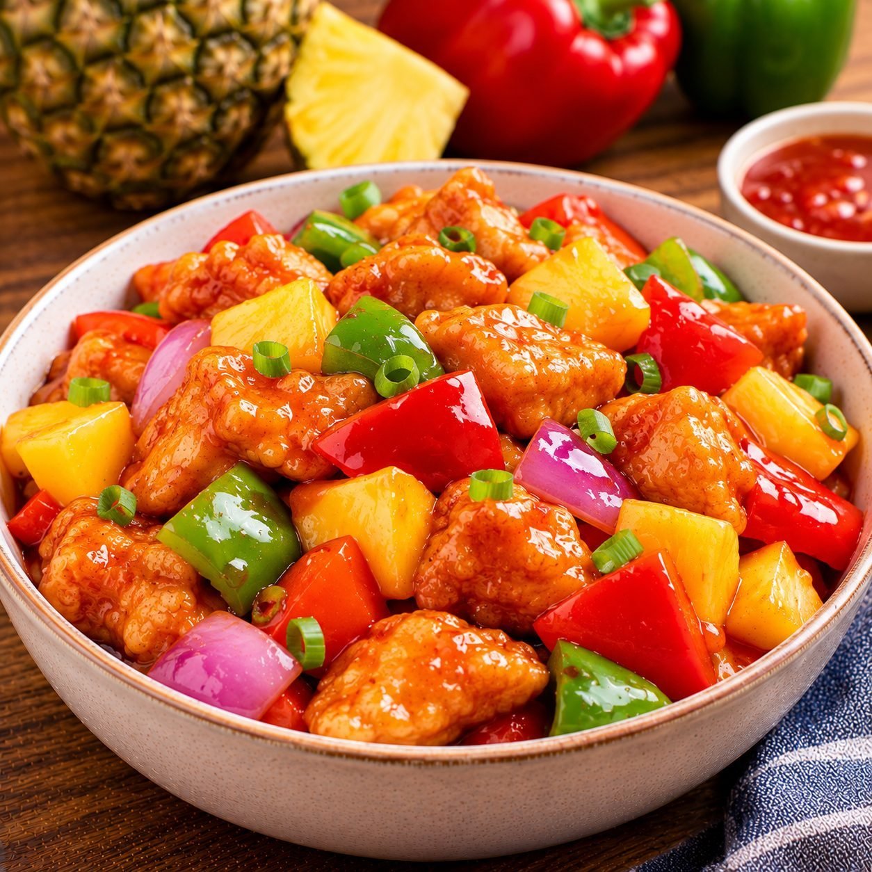 Sweet and Sour Chicken | Crispy Chinese Sweet & Sour Chicken Recipe