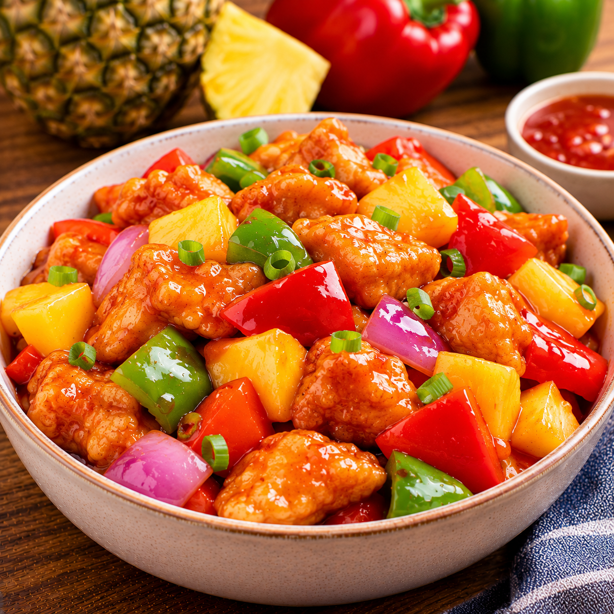Sweet and Sour Chicken | Crispy Chinese Sweet & Sour Chicken Recipe