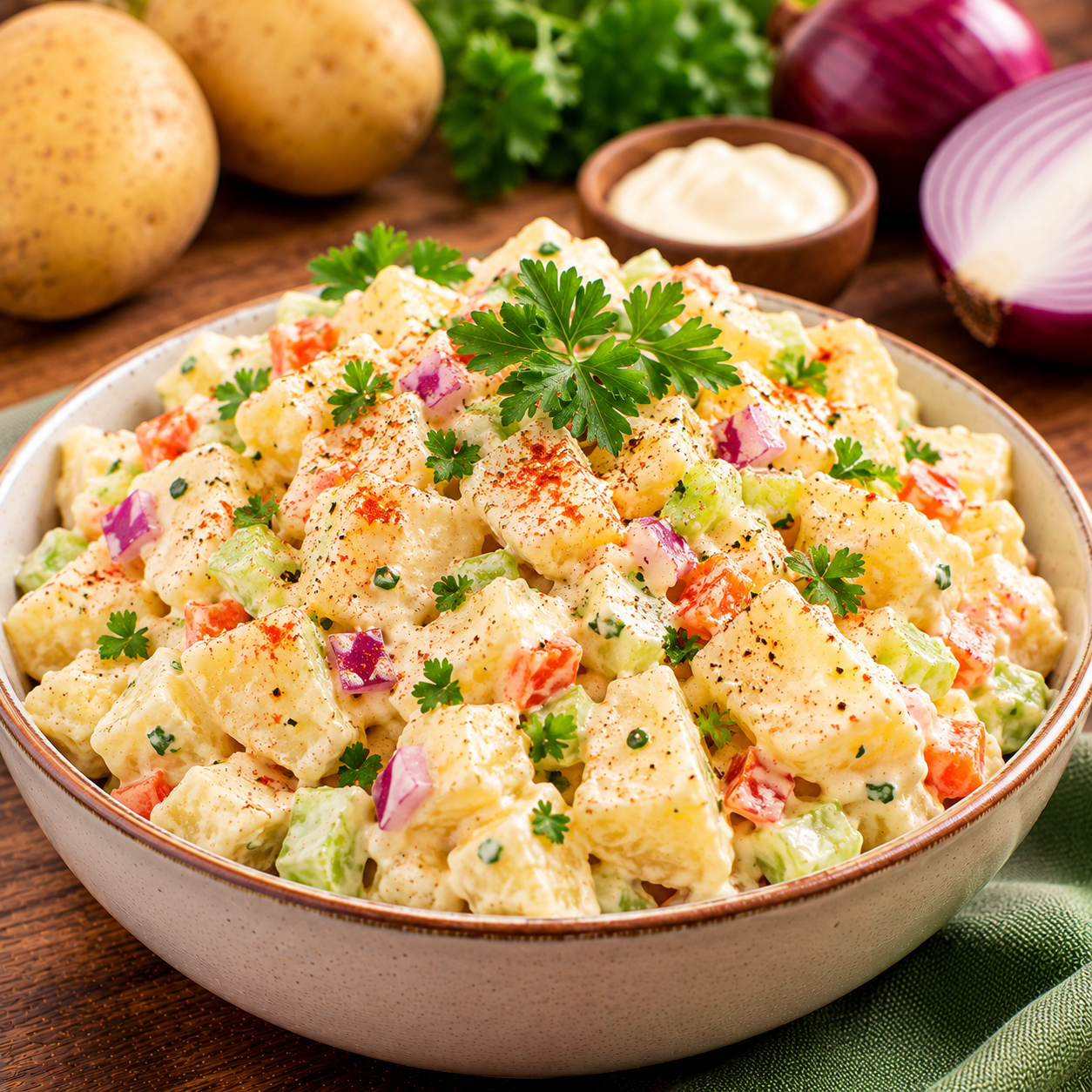 Classic Potato Salad | Creamy Homemade Potato Salad Recipe