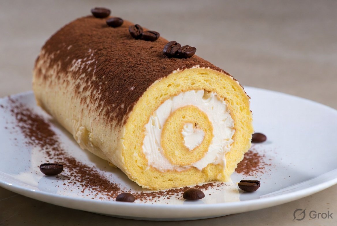 Tiramisu Swiss Roll