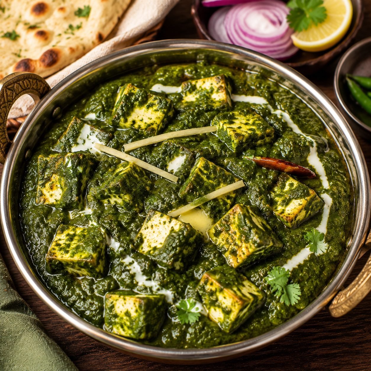 Indian Palak Paneer | Authentic Spinach & Paneer Curry Recipe