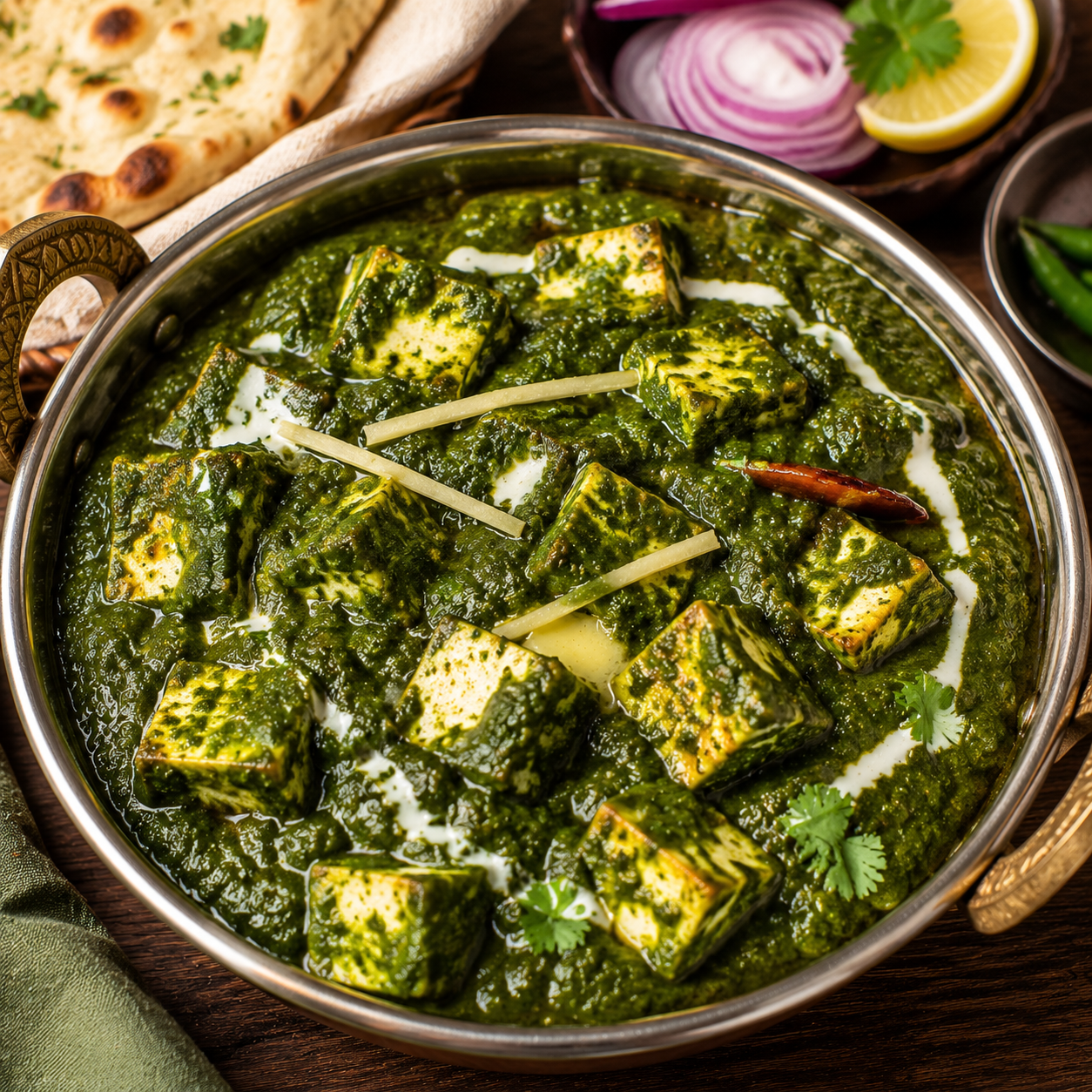 Indian Palak Paneer | Authentic Spinach & Paneer Curry Recipe