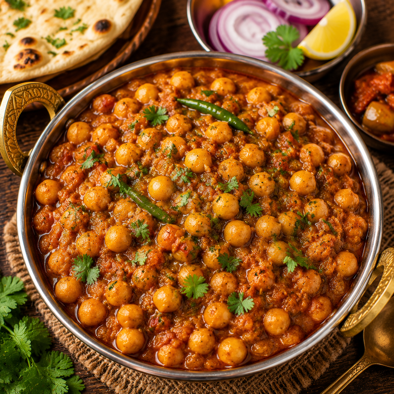 Indian Chana Masala Recipe | Authentic Chickpea Curry