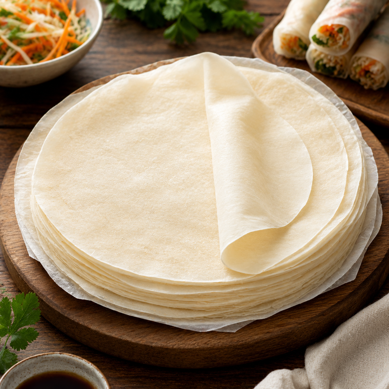Homemade Spring Roll Wrapper | Thin & Soft Spring Roll Sheets Recipe