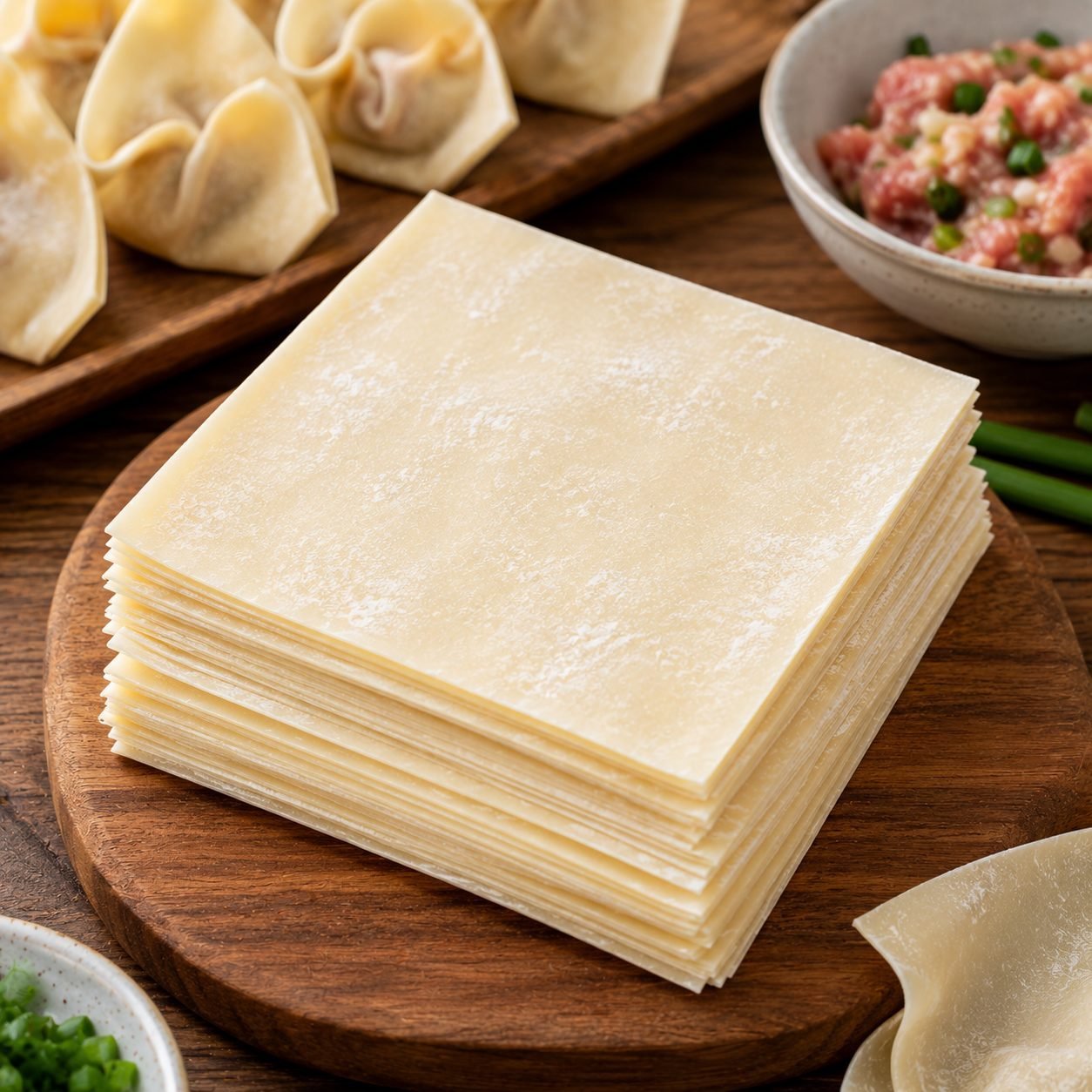 Homemade Wonton Wrappers Recipe | Easy Wonton Skin Dough