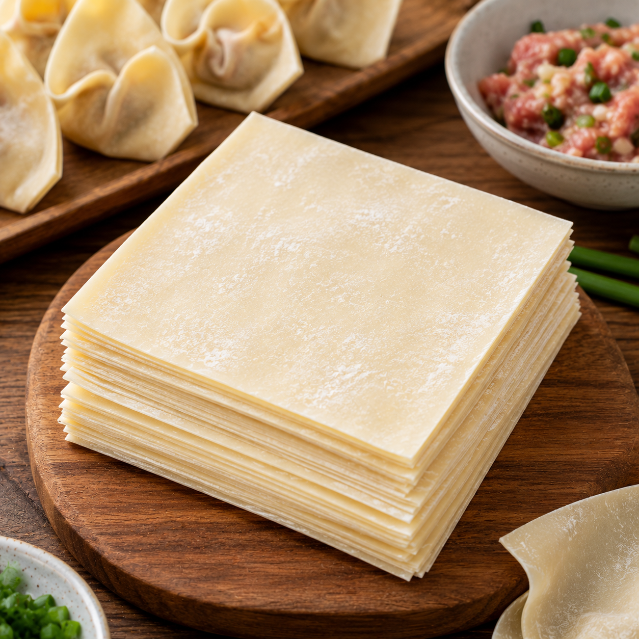 Homemade Wonton Wrappers Recipe | Easy Wonton Skin Dough