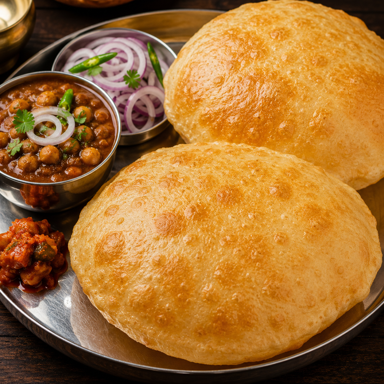 Indian Bhatura | Authentic Puffy Bhatura Recipe