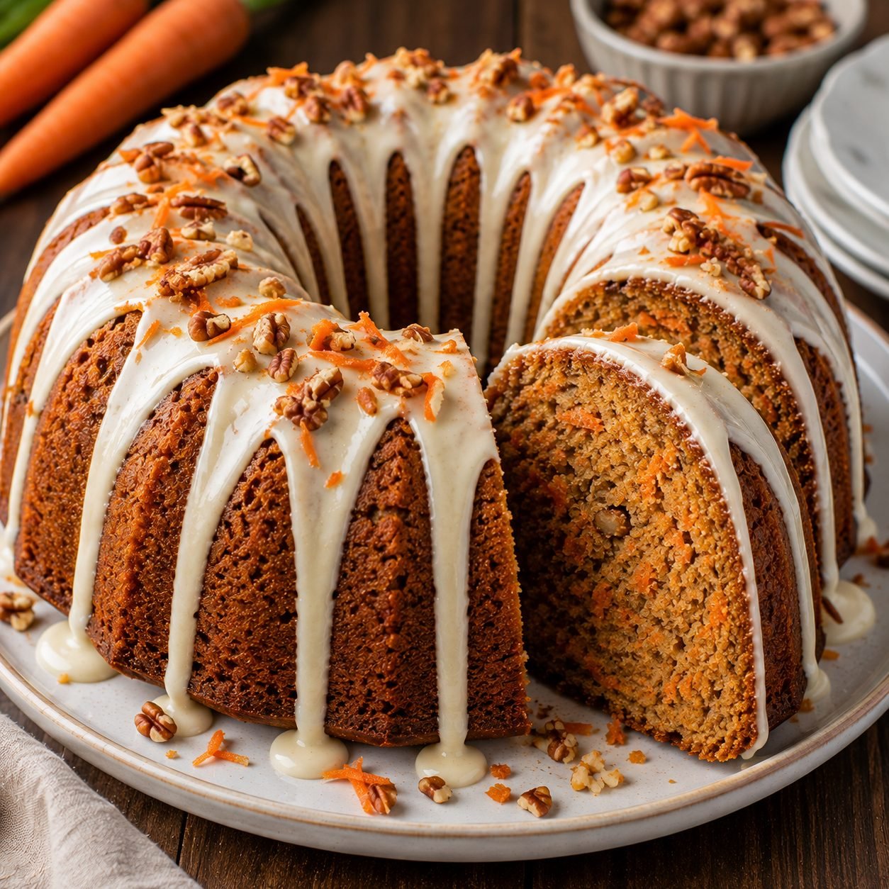 Carrot Bundt Cake | Moist & Spiced Homemade Carrot Cake Recipe