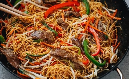 Beef Chow Mein Recipe | Easy Chinese-Style Beef Noodles with Vegetables