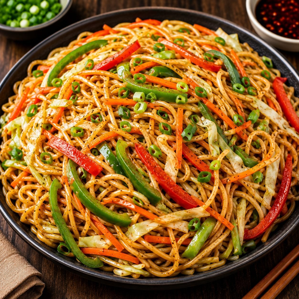 Vegetable Chow Mein Recipe | Easy Chinese-Style Vegetable Noodles