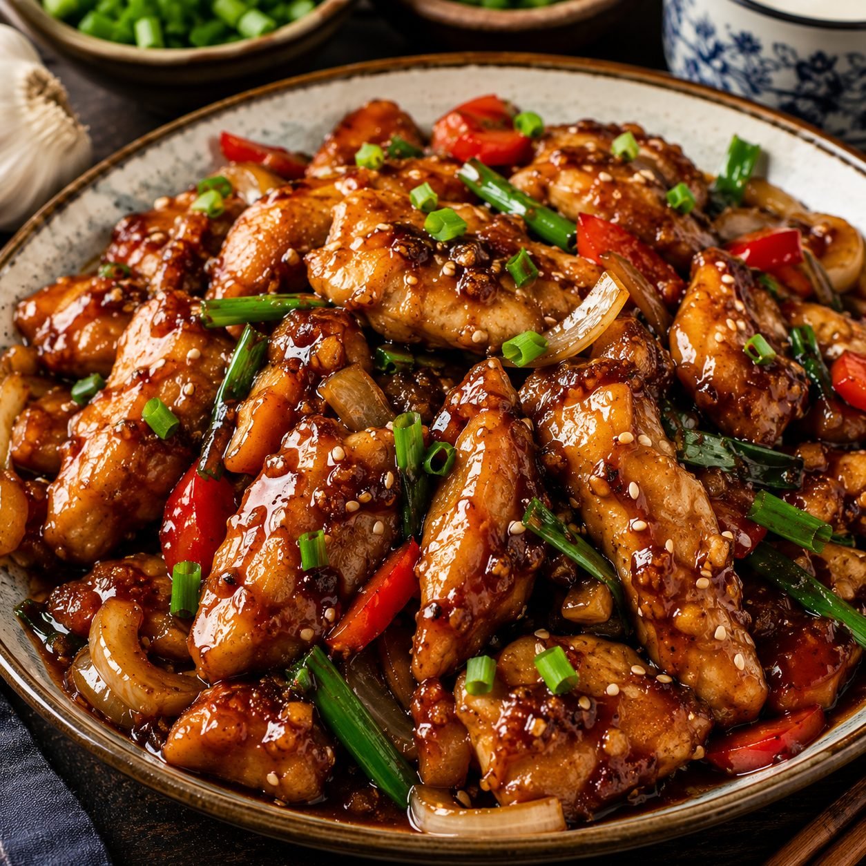 Chinese Hoisin Garlic Chicken Recipe | Sticky & Flavorful Garlic Chicken