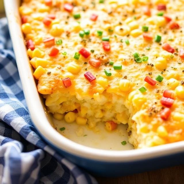 Cheesy Sweet Corn Bake