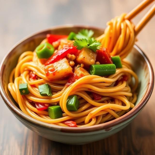 Spicy Schezwan Noodles