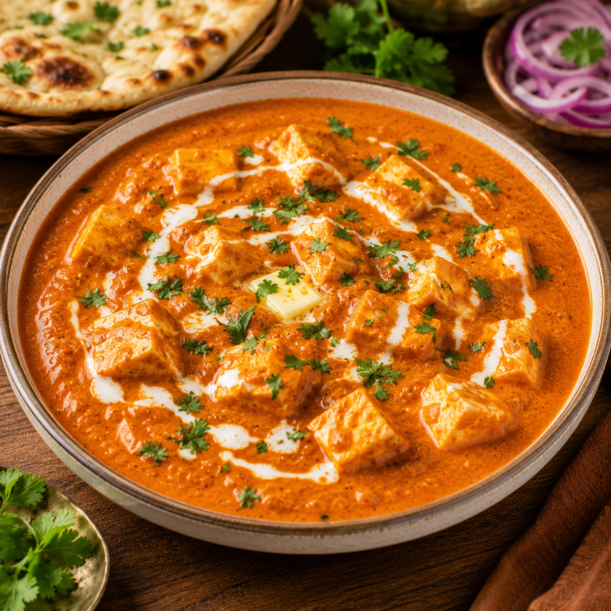 Paneer Butter Masala | Creamy Indian Cottage Cheese Curry