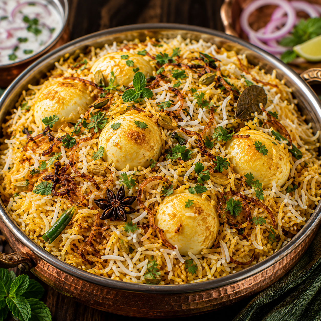 Egg Biryani Recipe | Fragrant & Easy Indian Egg Biryani