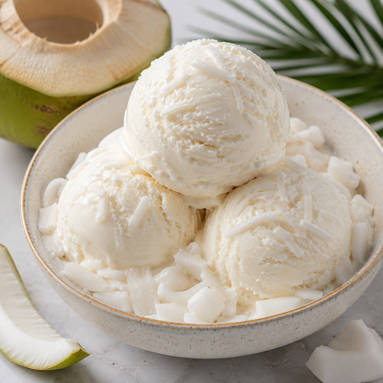 Tender Coconut Ice Cream | Creamy, Fresh & Tropical Dessert